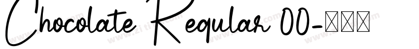 Chocolate Regular 00字体转换